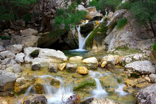 Torrente en el Barranc de Biniaraix