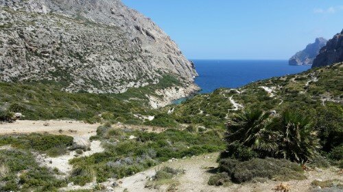 Panoramic view on Cala Bóquer