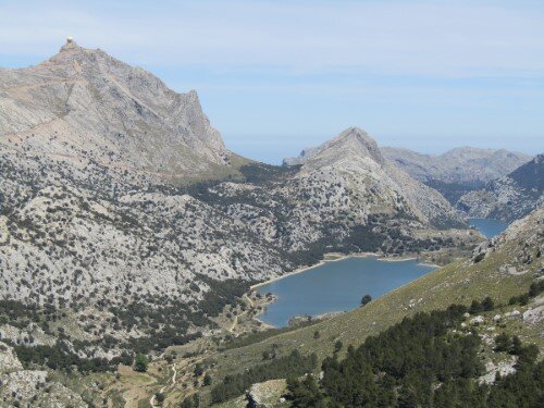 Vistas a Cúber desde la cima de L'Ofre