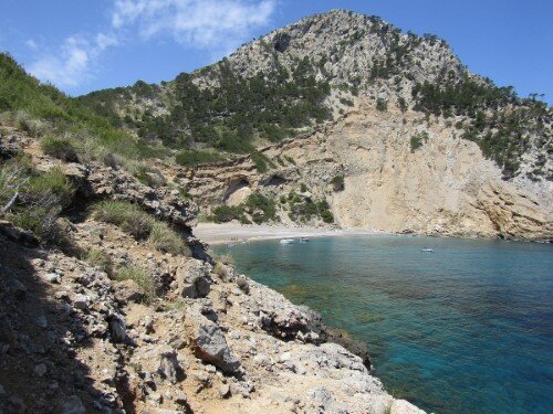 Way on the coast to Playa Coll Baix