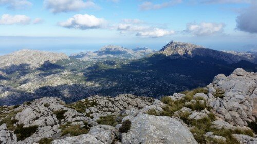 Aussicht vom Gipfel vom Puig d'en Galileu